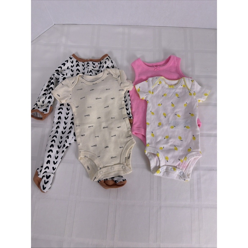 Newborn One Piece lot of 4.  Various Brands